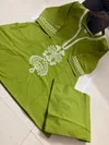 Ff Ak Pure Dhabu Cotton Handwork Co Ord Set